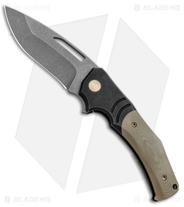 WE Knife Co. Willumsen JIXX Flipper Knife Tan G-10/Black Ti (3.5" SW) 904B