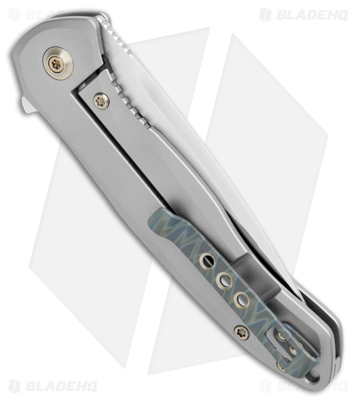WE Knife Co. Kitefin Frame Lock Knife Gray Ti (3.24" Satin) 2001H