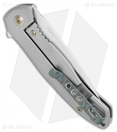 WE Knife Co. Kitefin Frame Lock Knife Gray Ti (3.24" Satin) 2001H