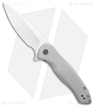 WE Knife Co. Kitefin Frame Lock Knife Gray Ti (3.24" Satin) 2001H