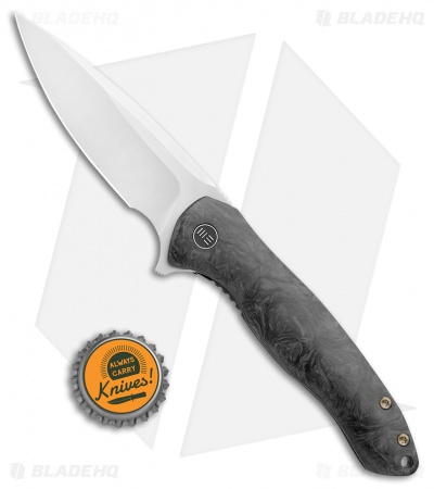 WE Knife Co. Kitefin Frame Lock Knife Marble CF (3.24" Bead Blast) 2001A