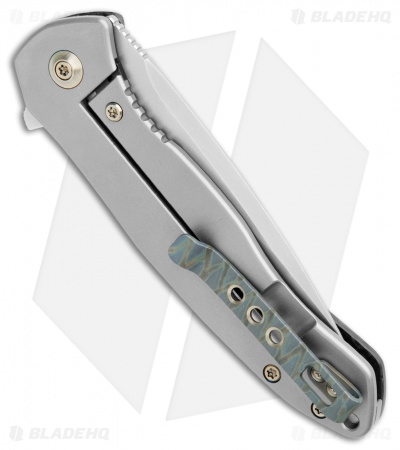 WE Knife Co. Kitefin Frame Lock Knife Shredded CF (3.24" Bead Blast) 2001B