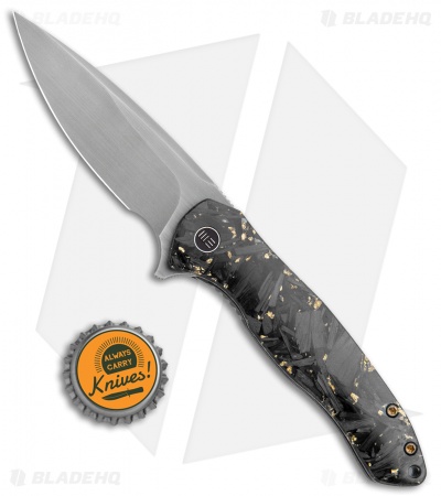 WE Knife Co. Kitefin LE  Knife Golden Shredded CF (3.24" Hand Satin) 2009A