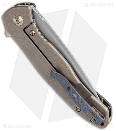 WE Knife Co. Kitefin LE  Knife Golden Shredded CF (3.24" Hand Satin) 2009A