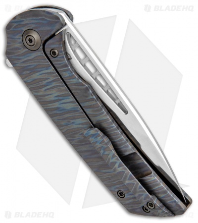 WE Knife Co. Ferrum Forge FFKW Malice Flipper Knife Flamed Ti (3.4" Satin) 911B