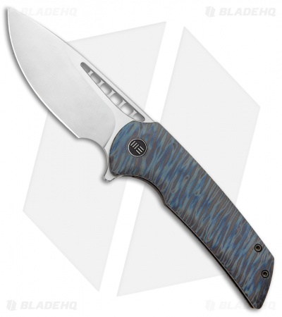 WE Knife Co. Ferrum Forge FFKW Malice Flipper Knife Flamed Ti (3.4" Satin) 911B