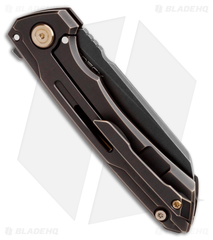 WE Knife Co. SNECX Mini Buster Flipper Knife Black Titanium (3.5" Black SW)