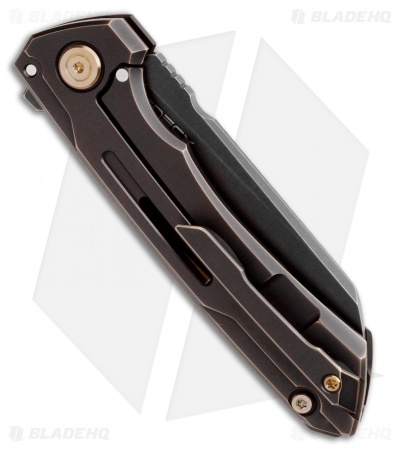 WE Knife Co. SNECX Mini Buster Flipper Knife Black Titanium (3.5" Black SW)