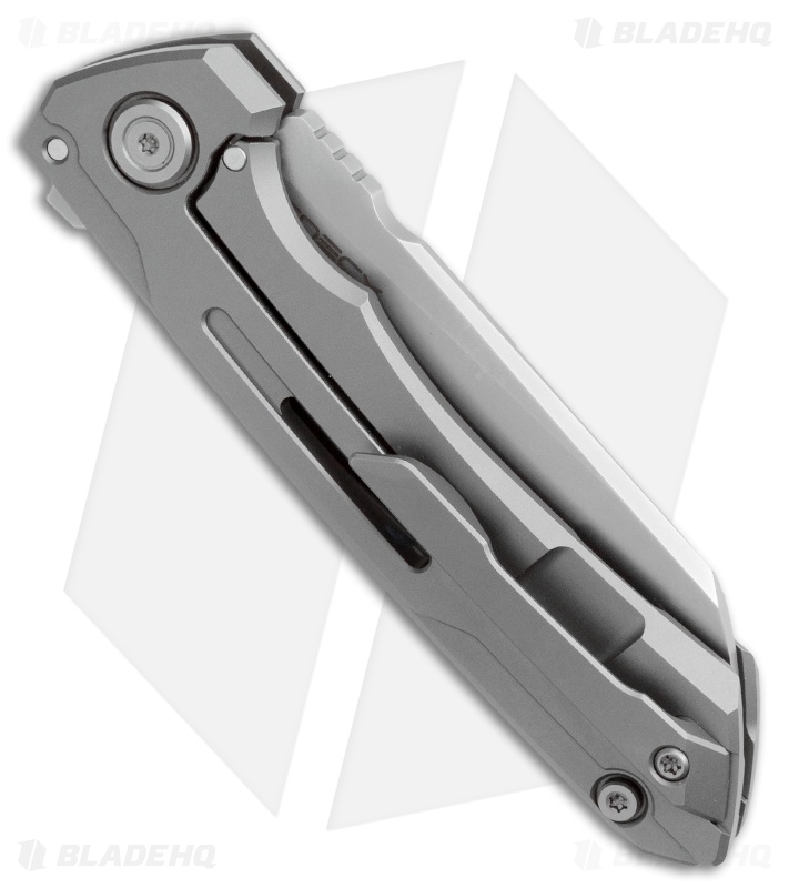 WE Knife Co. SNECX Mini Buster Flipper Knife Gray Titanium (3.5