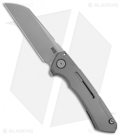 WE Knife Co. SNECX Mini Buster Flipper Knife Gray Titanium (3.5" Satin)