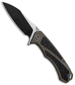 WE Knife Co. Minitor Flipper Knife Bronze Ti/CF (3.4" Black) 801E