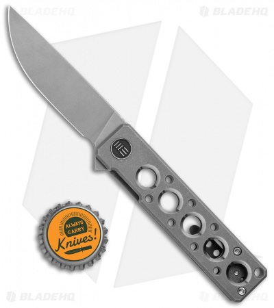 WE Knife Co. Zinker Miscreant 3.0 Frame Lock Knife Gray Ti. (3" Stonewash) 