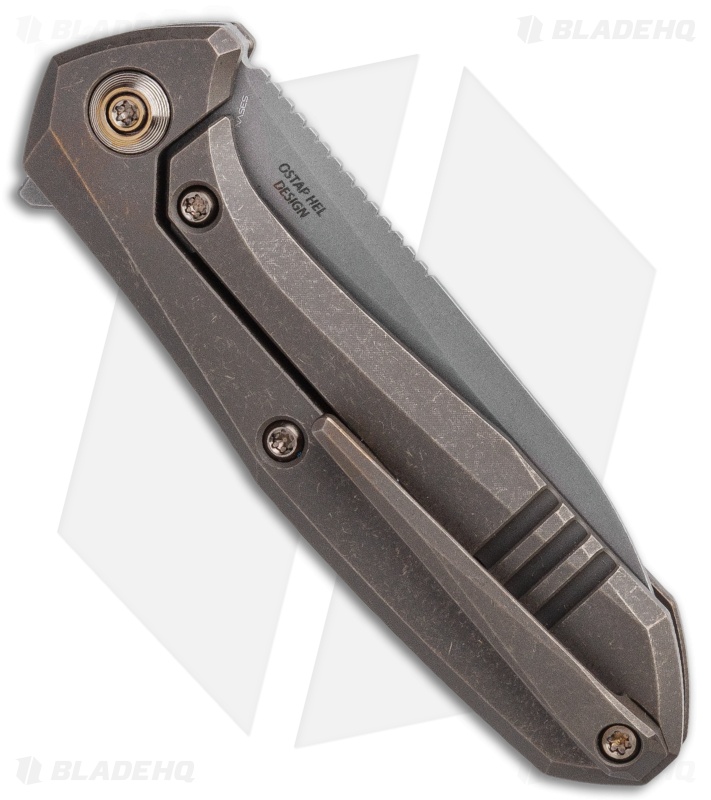 WE Knife Co. Mote Frame Lock Knife Bronze Titanium (2.6" BB/SW) 2005A