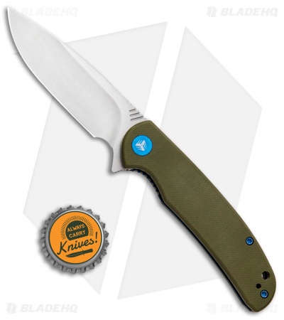 WE Knife Co. Practic Liner Lock Knife OD Green G-10 (3.3" Satin M390) 809A