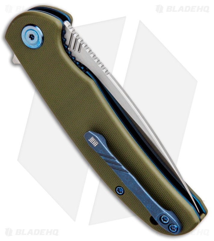 WE Knife Co. Practic Liner Lock Knife OD Green G-10 (3.3" Satin M390) 809A
