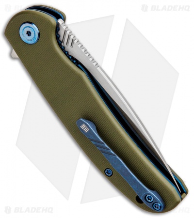 WE Knife Co. Practic Liner Lock Knife OD Green G-10 (3.3" Satin M390) 809A