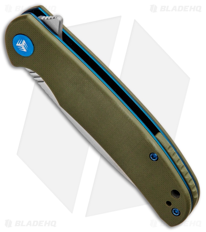 WE Knife Co. Practic Liner Lock Knife OD Green G-10 (3.3" Satin M390) 809A