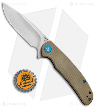 WE Knife Co. Practic Liner Lock Knife Tan G-10 (3.3" Satin M390) 809B