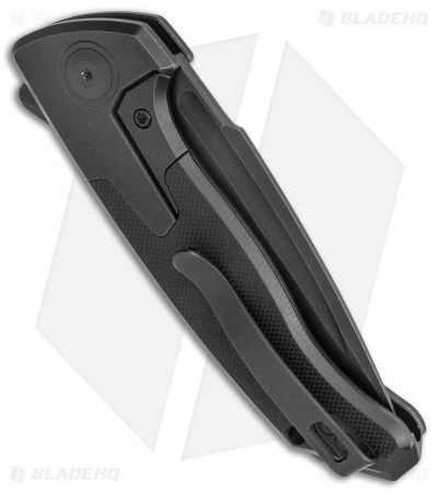 WE Knife Co. Press Check DP Black Ti /G-10 (3.17" Black SW) 20078B-1