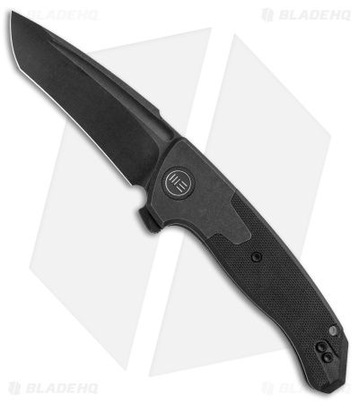 WE Knife Co. Press Check Knife Tanto Black Ti /G-10 (3.17" Black SW) 20078A-1