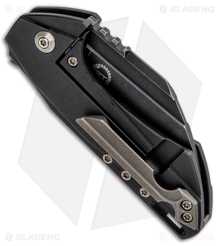 WE Knife Co. Roxi Frame Lock Knife Black Ti (2.6" Black Stonewash) 820B