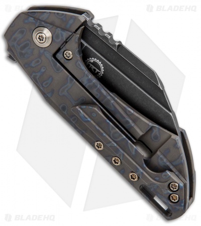 WE Knife Co. Roxi Frame Lock Knife Blue/Bronze Ti (2.6" Black Stonewash) 820C