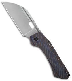 WE Knife Co. Roxi 3 Frame Lock Knife Tiger Stripe  Titanium (3.14" Stonewash)