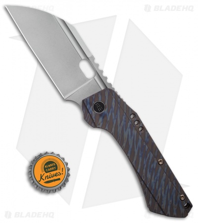 WE Knife Co. Roxi 3 Frame Lock Knife Tiger Stripe  Titanium (3.14" Stonewash)