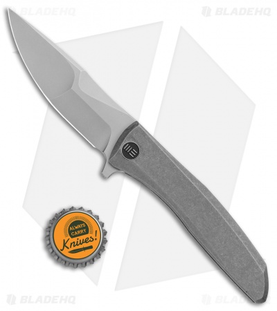 WE Knife Co. Scoppio Frame Lock Knife Gray Ti (3.63" Stonewash) 923B