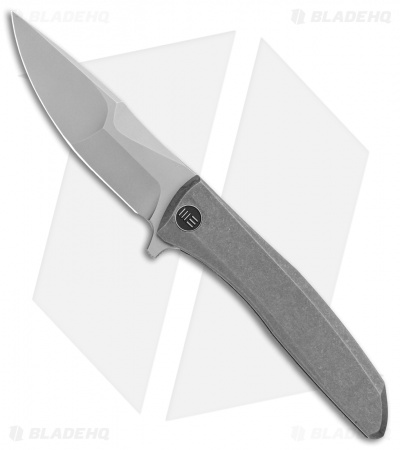 WE Knife Co. Scoppio Frame Lock Knife Gray Ti (3.63" Stonewash) 923B