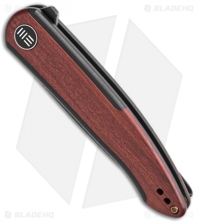 WE Knife Co. Smooth Sentinel Frame Lock Knife Black Ti/Cuibourtia (3" Black SW)