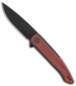 WE Knife Co. Smooth Sentinel Frame Lock Knife Black Ti/Cuibourtia (3" Black SW)