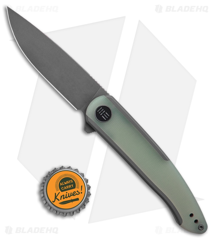 WE Knife Co. Smooth Sentinel Frame Lock Knife Gray Titanium/Natural G-10 (3" SW)