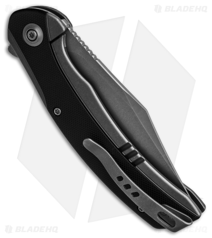 WE Knife Co. Snick Frame Lock Knife Gray Ti/Black G-10 (3.5" Stonewash)