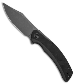 WE Knife Co. Snick Frame Lock Knife Gray Ti/Marble Carbon Fiber (3.5" Stonewash)