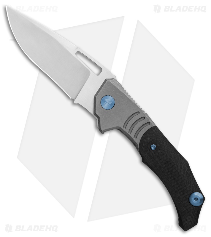 WE Knife Co. Willumsen STIXX Frame Lock Knife GrayTi/CF (3.4" Satin) 817C