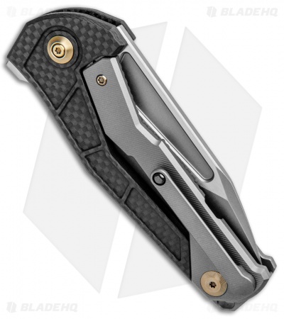 WE Knife Co. Willumsen Sugga Frame Lock Knife Ti/CF (3.4" Stonewash)