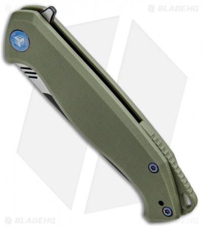 WE Knife Co. Streak Liner Lock Knife Green G-10 (3.4" Black Stonewash) 818B