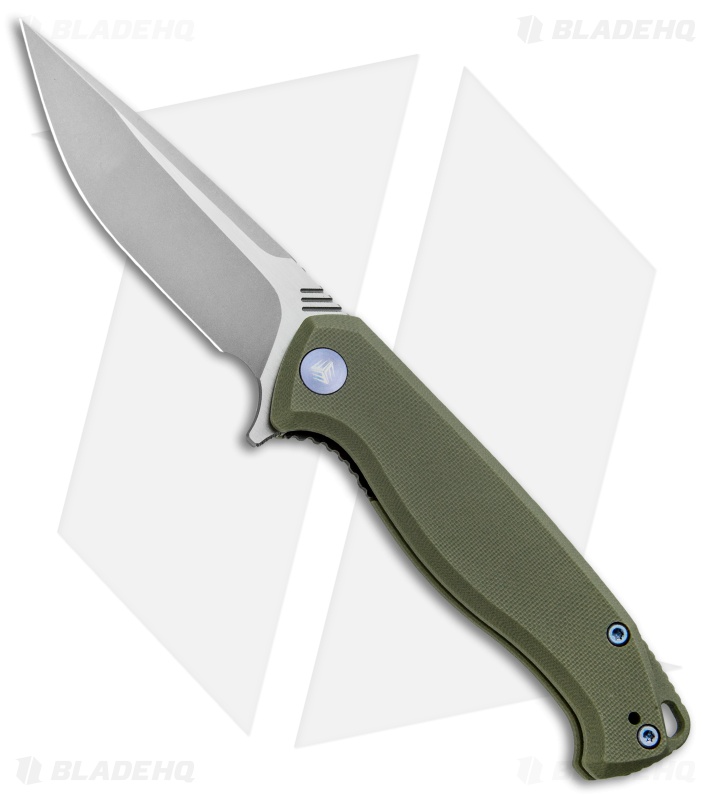 WE Knife Co. Streak Liner Lock Knife Green G-10 (3.4" Stonewash) 818E