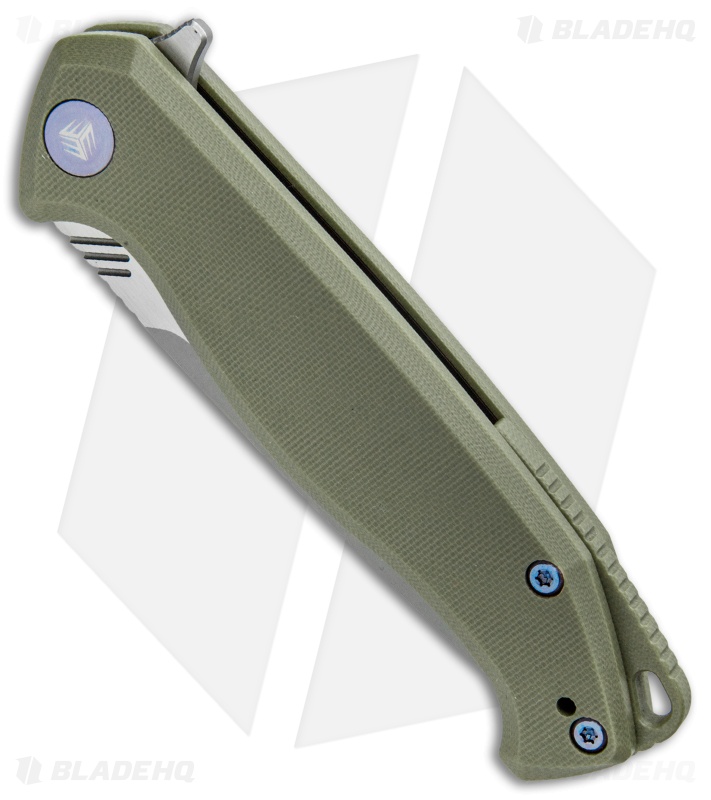 WE Knife Co. Streak Liner Lock Knife Green G-10 (3.4" Stonewash) 818E