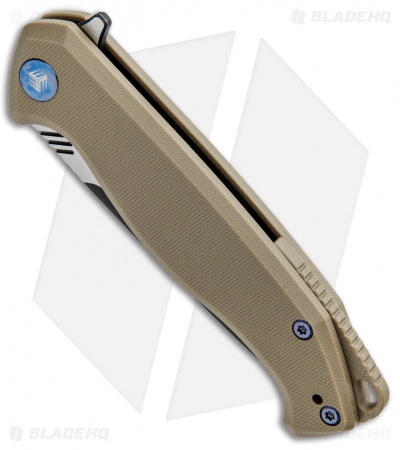 WE Knife Co. Streak Liner Lock Knife Tan G-10 (3.4" Black Stonewash) 818A