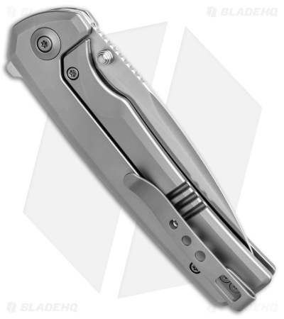 WE Knife Co. Subjugator Frame Lock Knife Gray Titanium (3.5" Satin)
