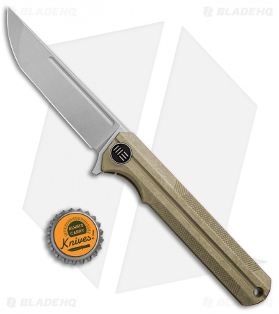 WE Knife Co. Syncro Integral Frame Lock Knife Gold Ti (3.8" Stonewash) 909B