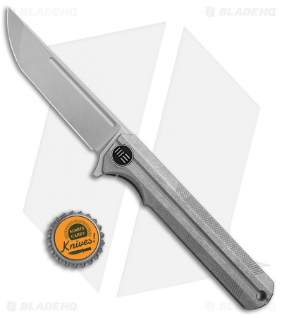 WE Knife Co. Syncro Integral Frame Lock Knife Gray Ti (3.8" Stonewash) 909C