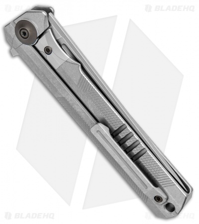 WE Knife Co. Syncro Integral Frame Lock Knife Gray Ti (3.8" Stonewash) 909C