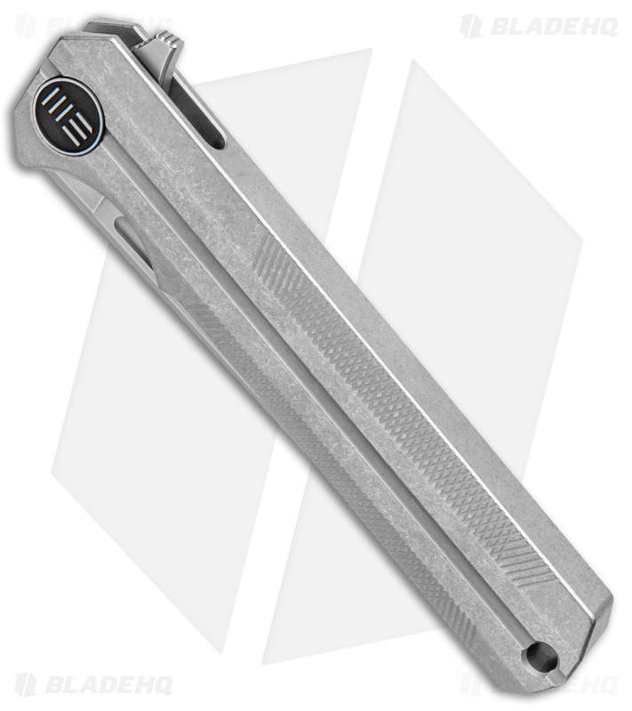 WE Knife Co. Syncro Integral Frame Lock Knife Gray Ti (3.8" Stonewash) 909C