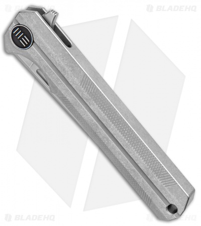 WE Knife Co. Syncro Integral Frame Lock Knife Gray Ti (3.8" Stonewash) 909C