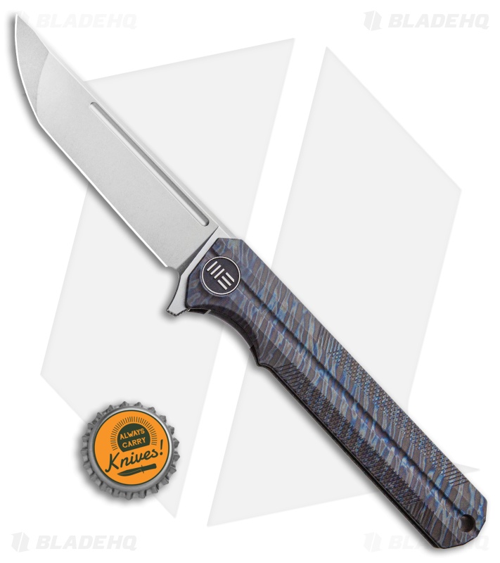 WE Knife Co. Syncro Integral Frame Lock Knife Flamed Ti (3.8" Stonewash) 909D