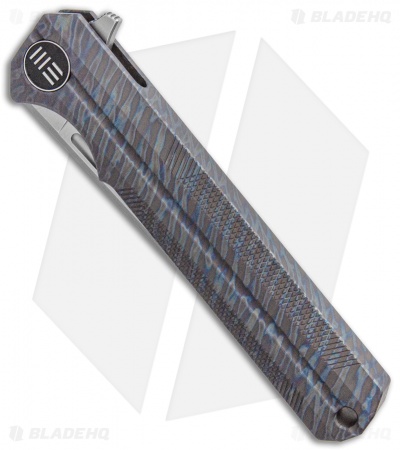 WE Knife Co. Syncro Integral Frame Lock Knife Flamed Ti (3.8" Stonewash) 909D
