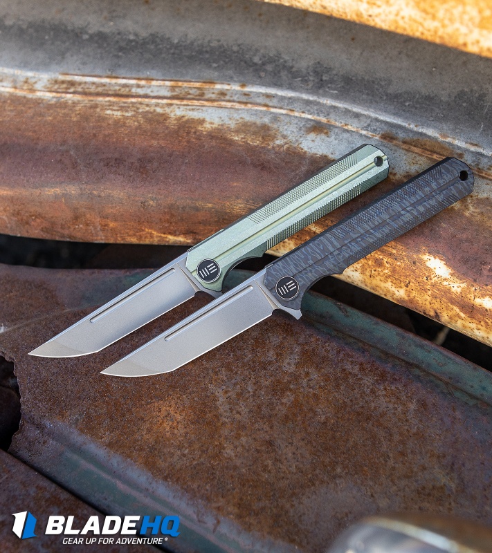 WE Knife Co. Syncro Integral Frame Lock Knife Flamed Ti (3.8" Stonewash) 909D